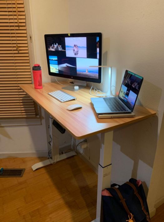 Costume Best Budget Standing Desk Shw Electric Height-Adjustable Computer Desk for Small Bedroom